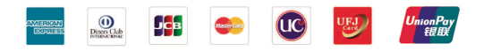 Amex,Diners,JCB,MasterCard,UC,UFJ,銀聯